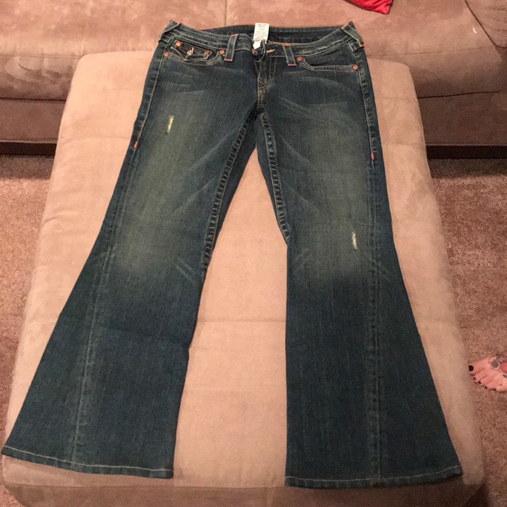 True religion wide boot cut jeans